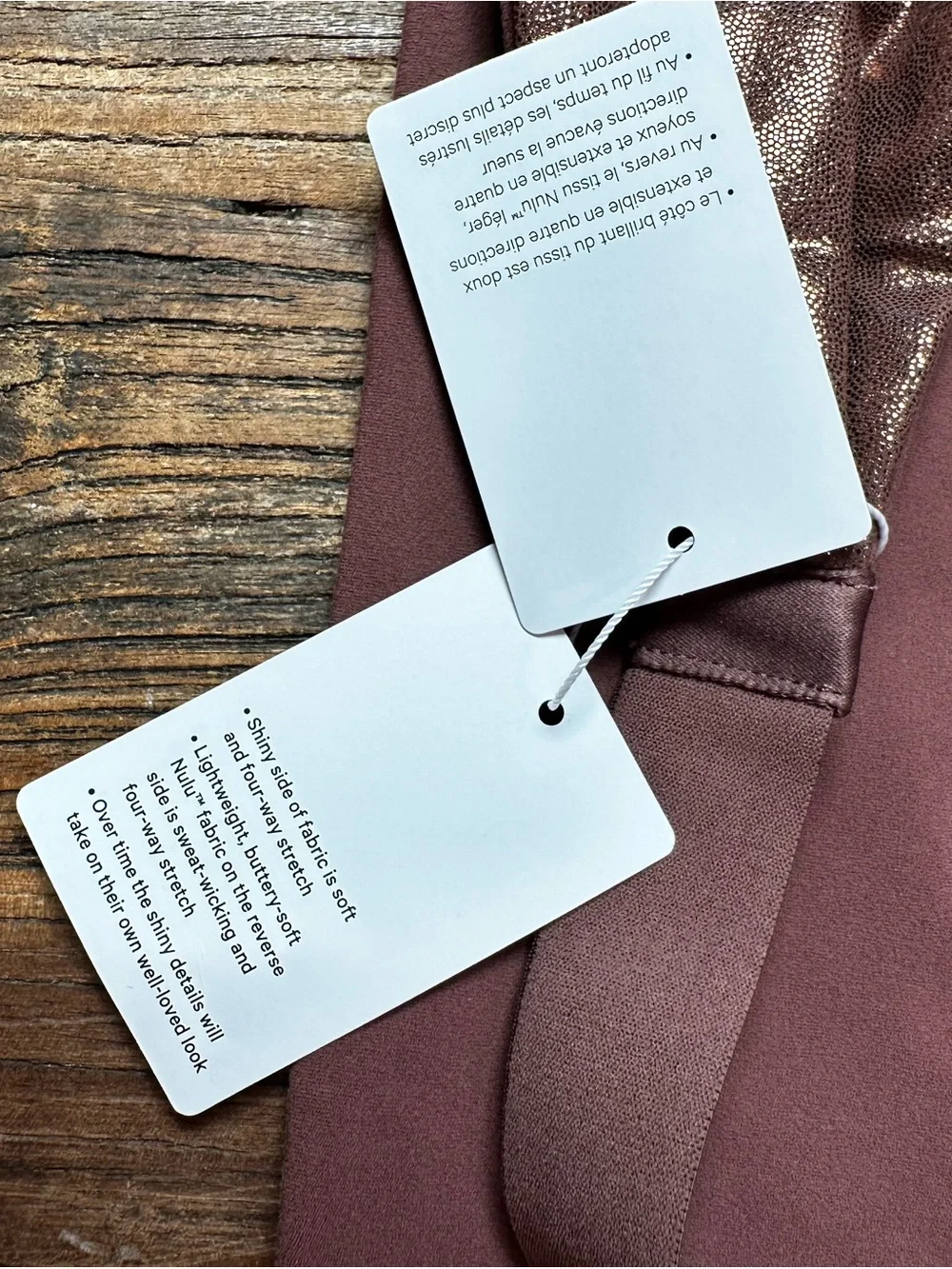 lululemon athletica Metallic Brown Wide Stretch Headband